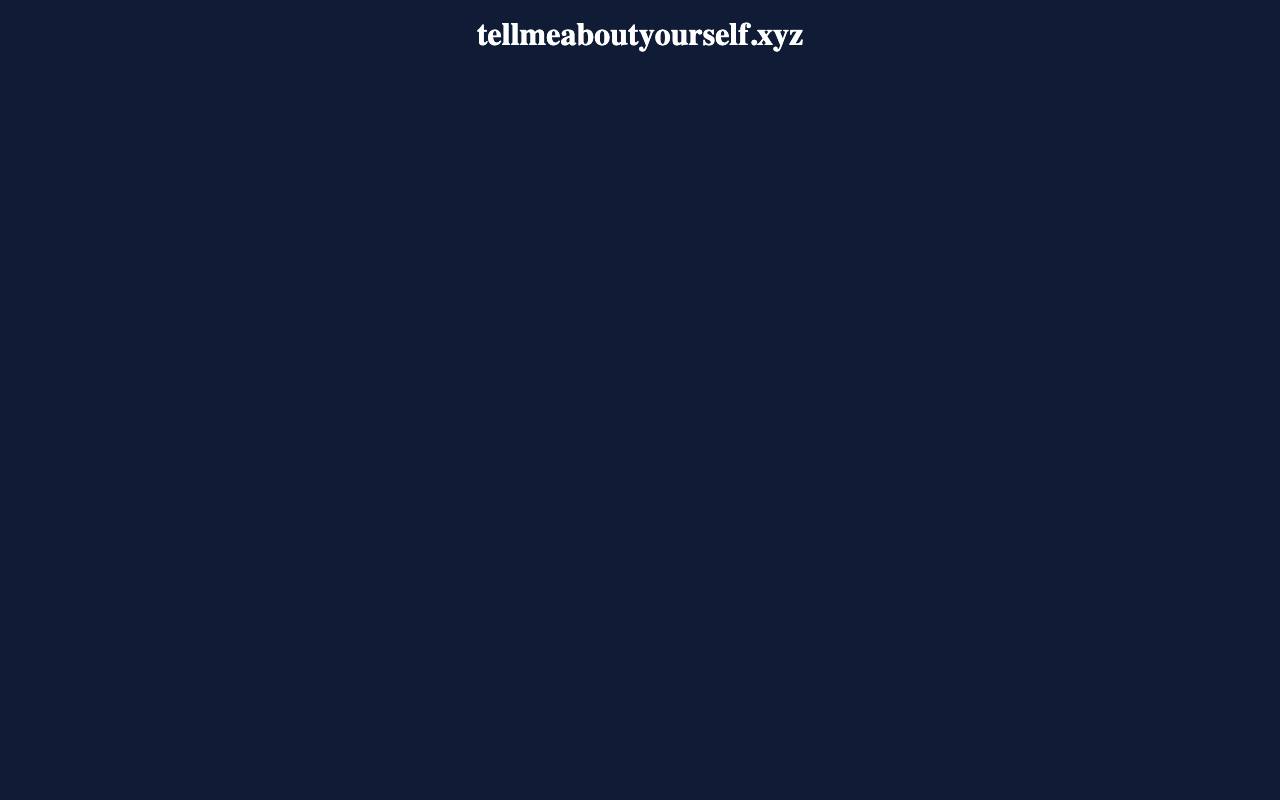 Tellmeaboutyourself screenshot