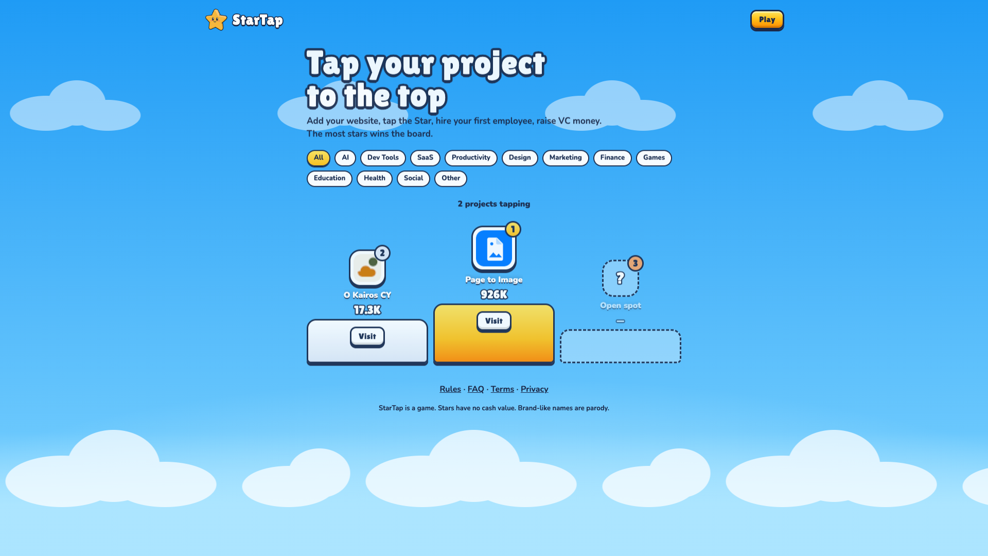 StarTap screenshot