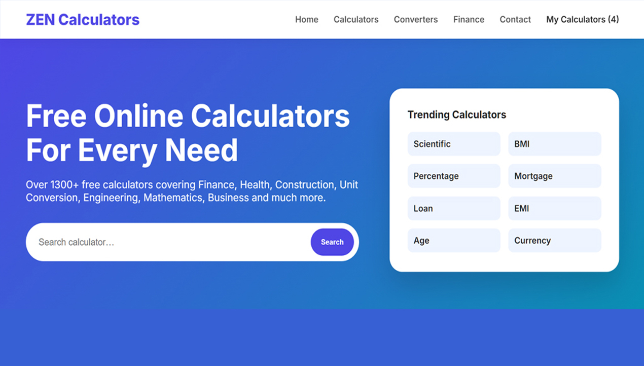 ZEN Calculators screenshot