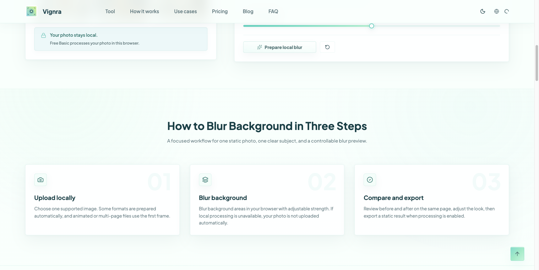 Blur Background screenshot