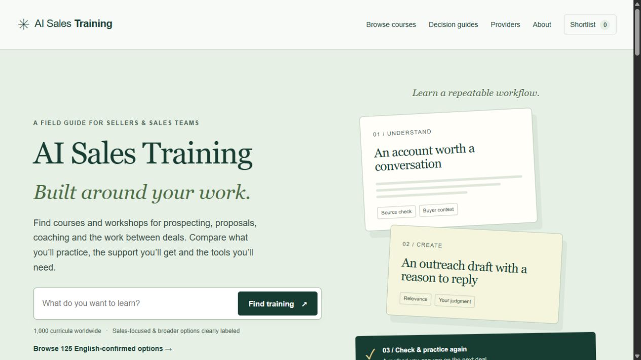 AI Sales Training screenshot