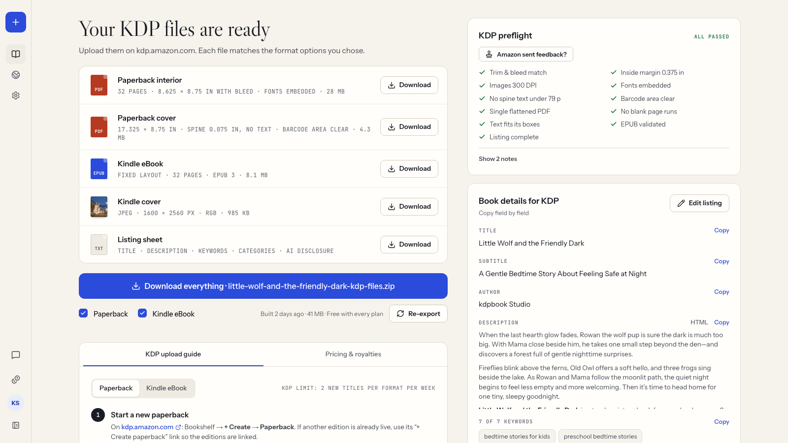 kdpbook.io screenshot