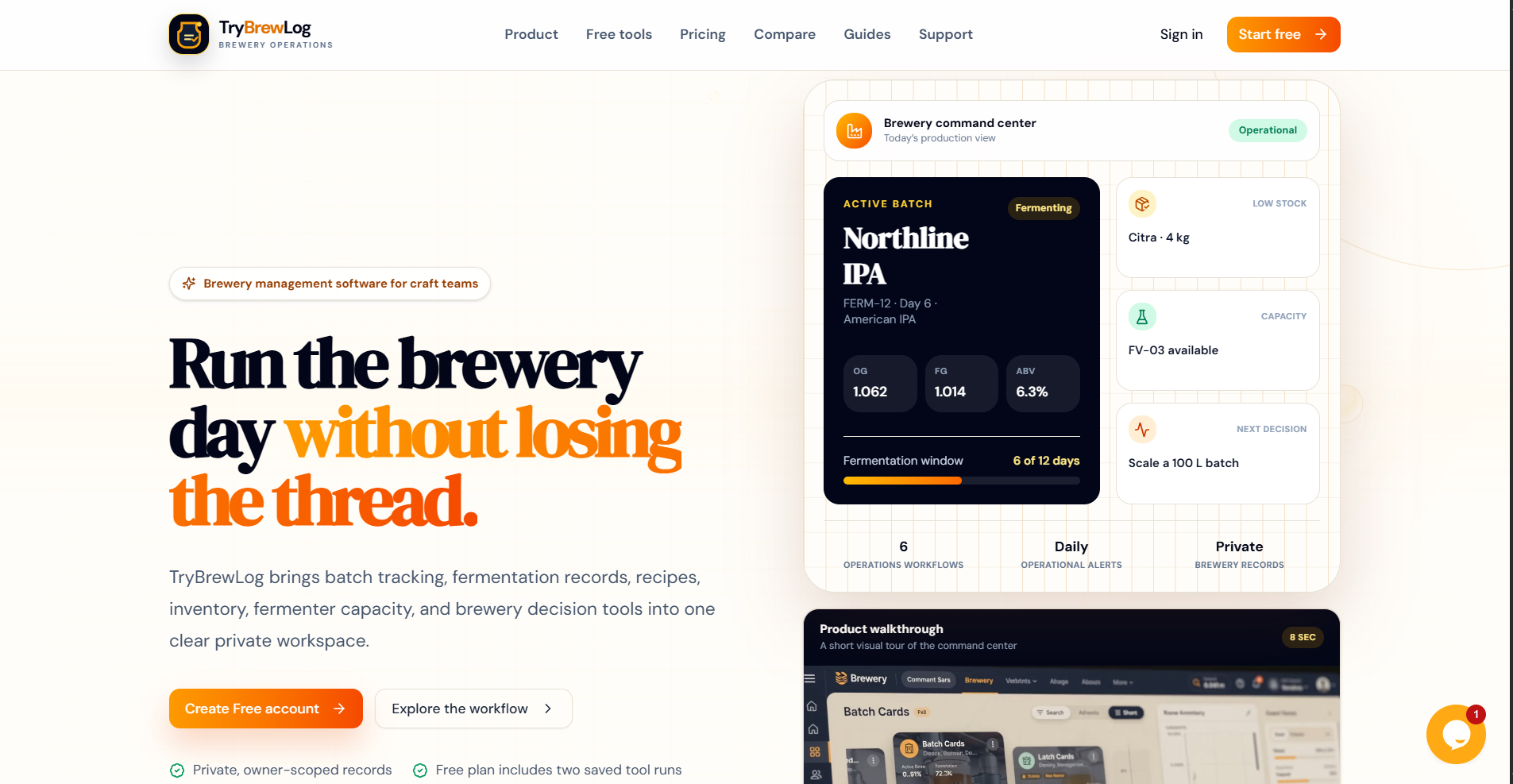 TryBrewLog screenshot