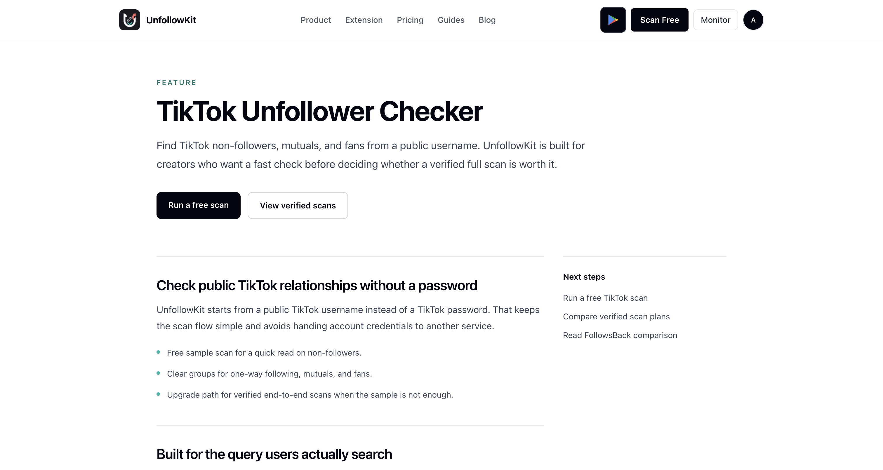 UnfollowKit screenshot