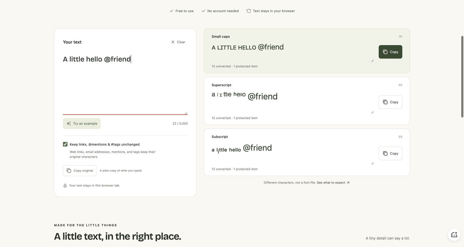 Small Text Studio screenshot