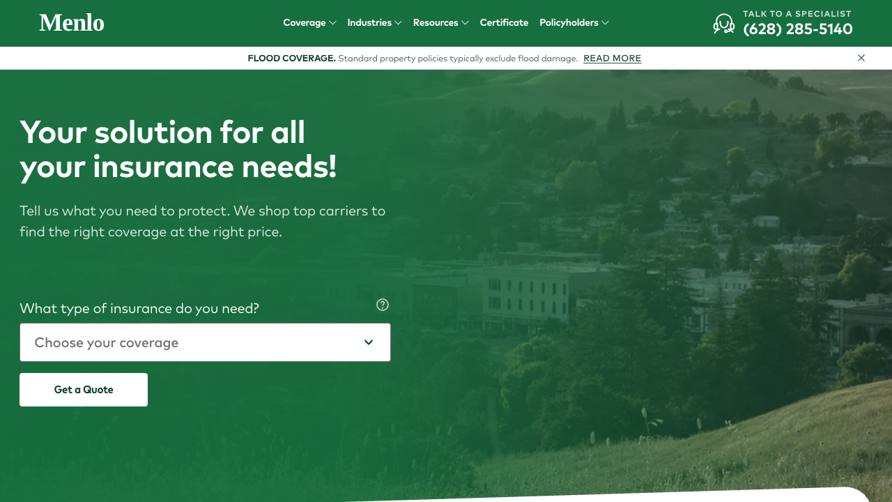 Menlo Insurance Services screenshot