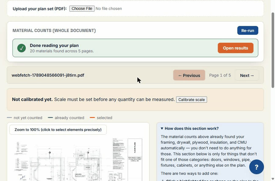 ReadMyBlueprint screenshot