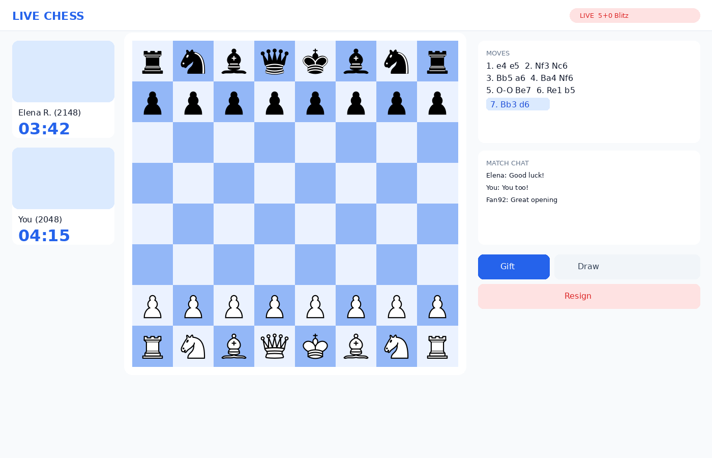 LIVE CHESS screenshot