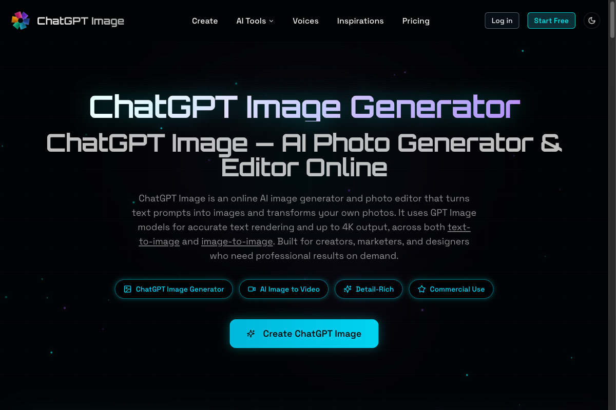 ChatGPT Image screenshot