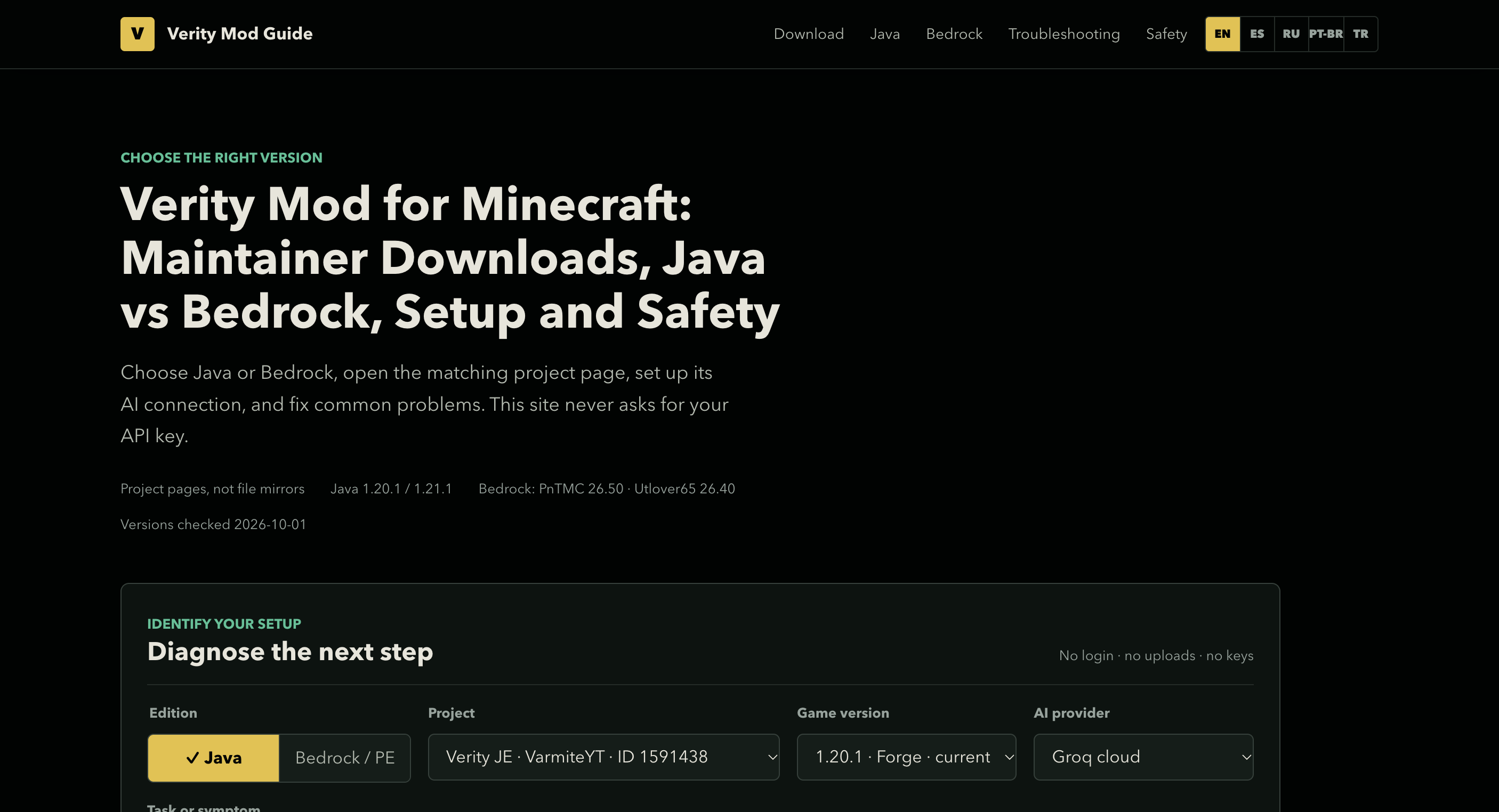 Verity Mod Guide screenshot