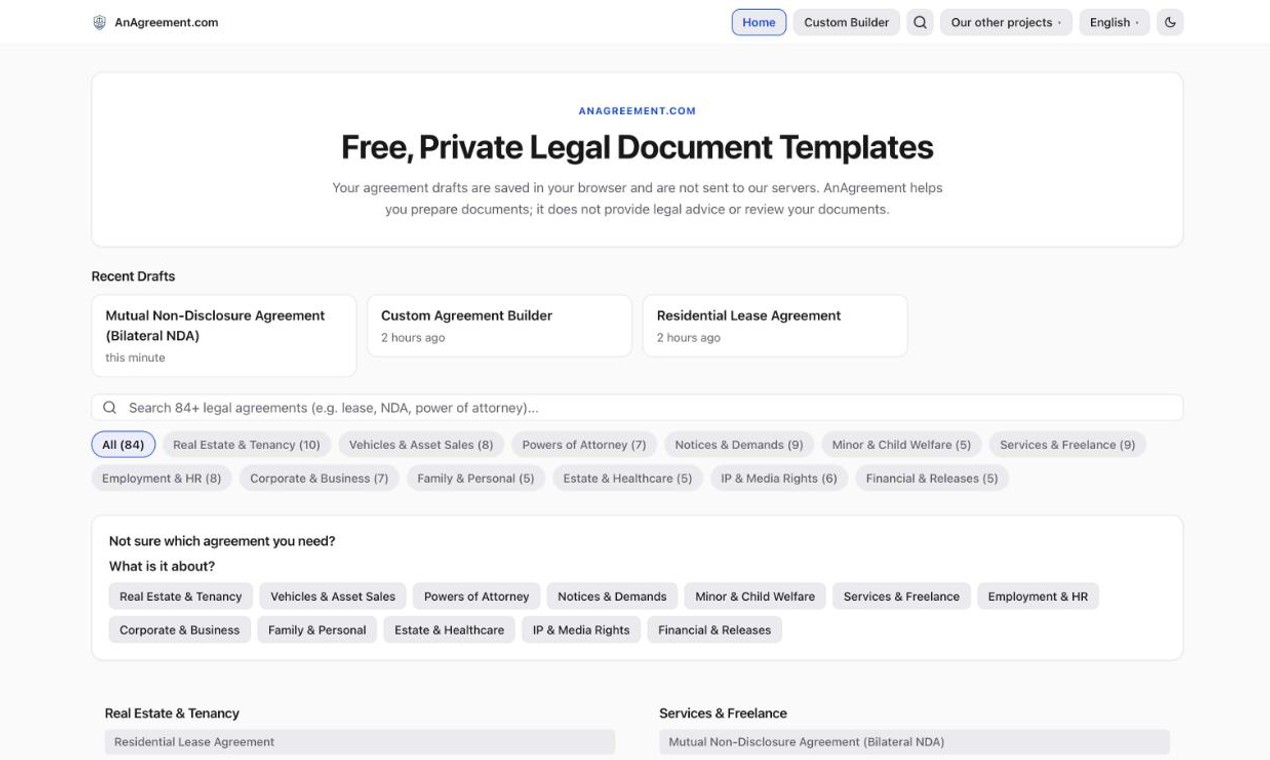 AnAgreement screenshot