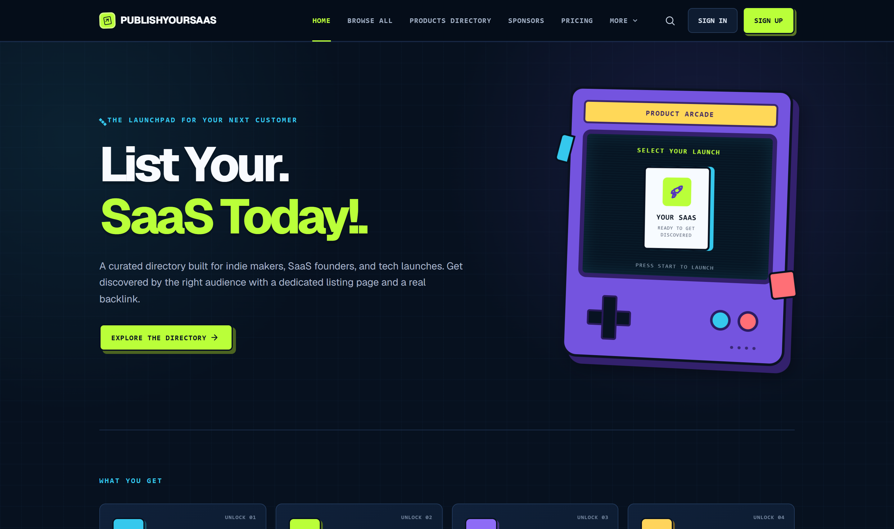 PublishYourSaaS screenshot