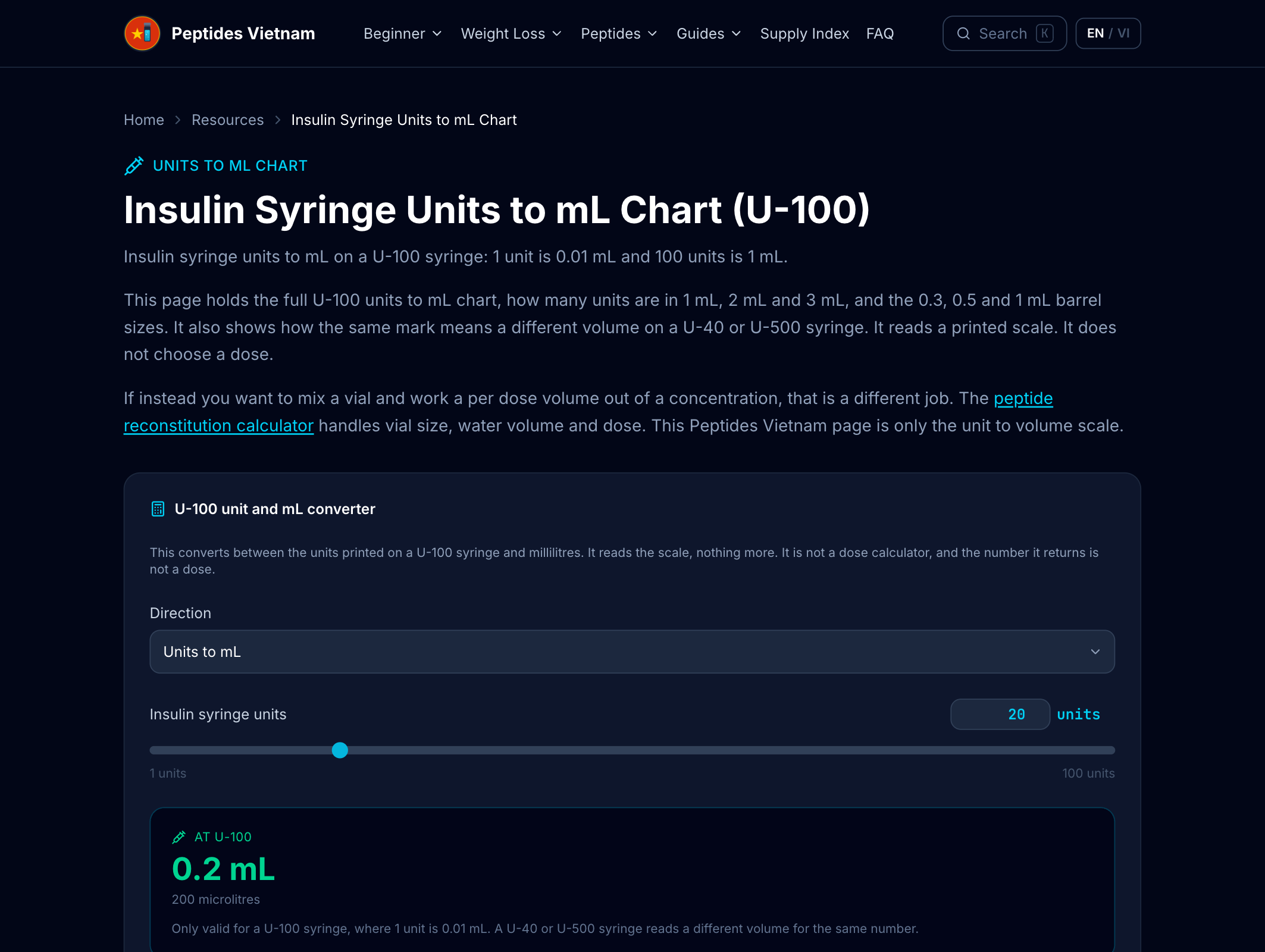 Peptides Vietnam screenshot