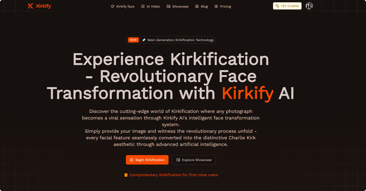 Kirkify screenshot