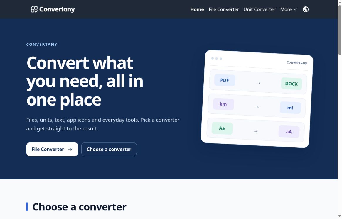 ConvertAny screenshot