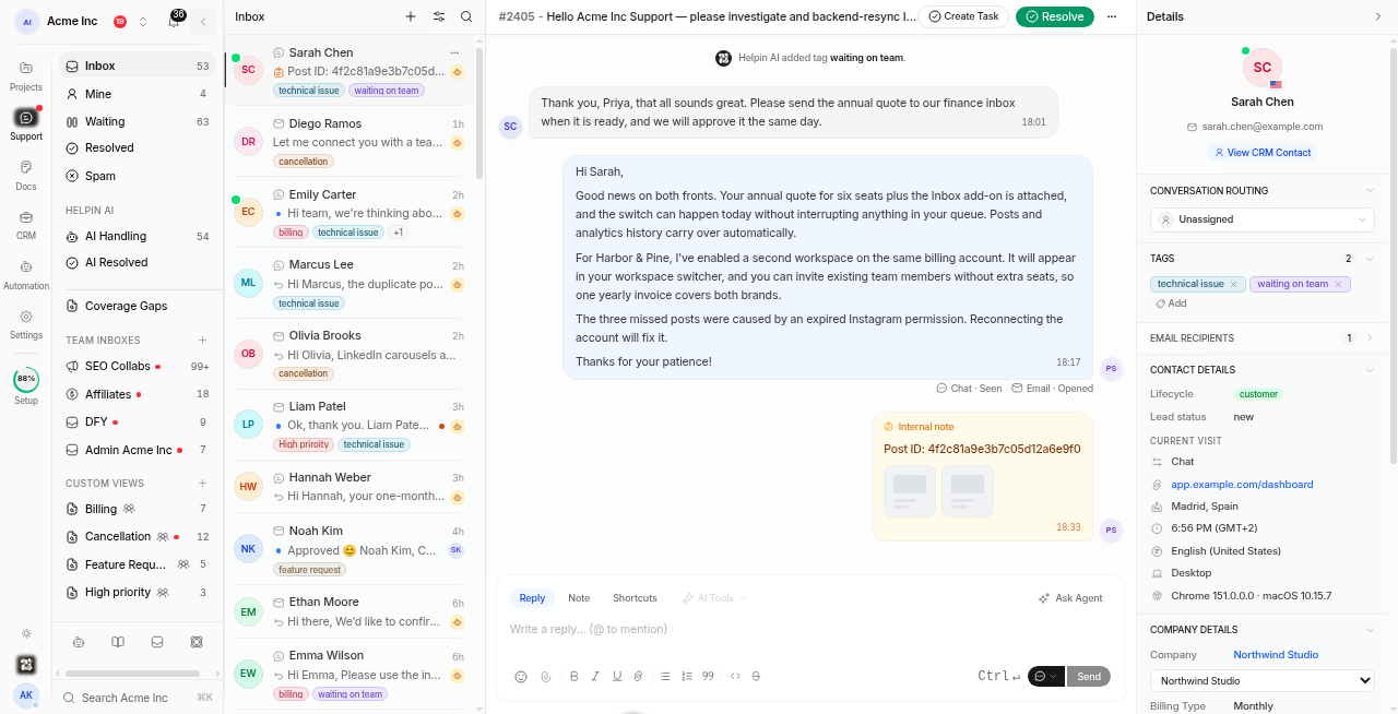 Helpin screenshot