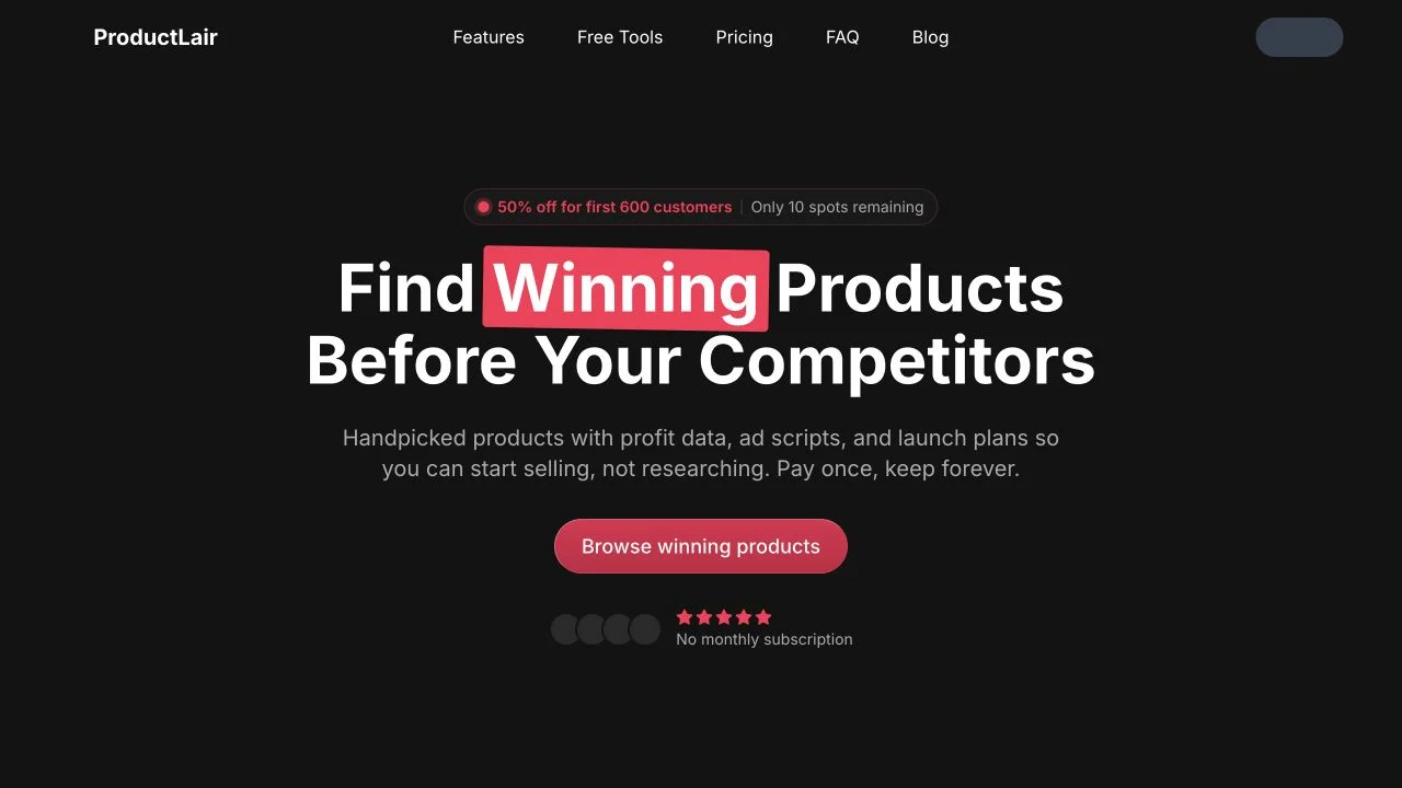 ProductLair screenshot