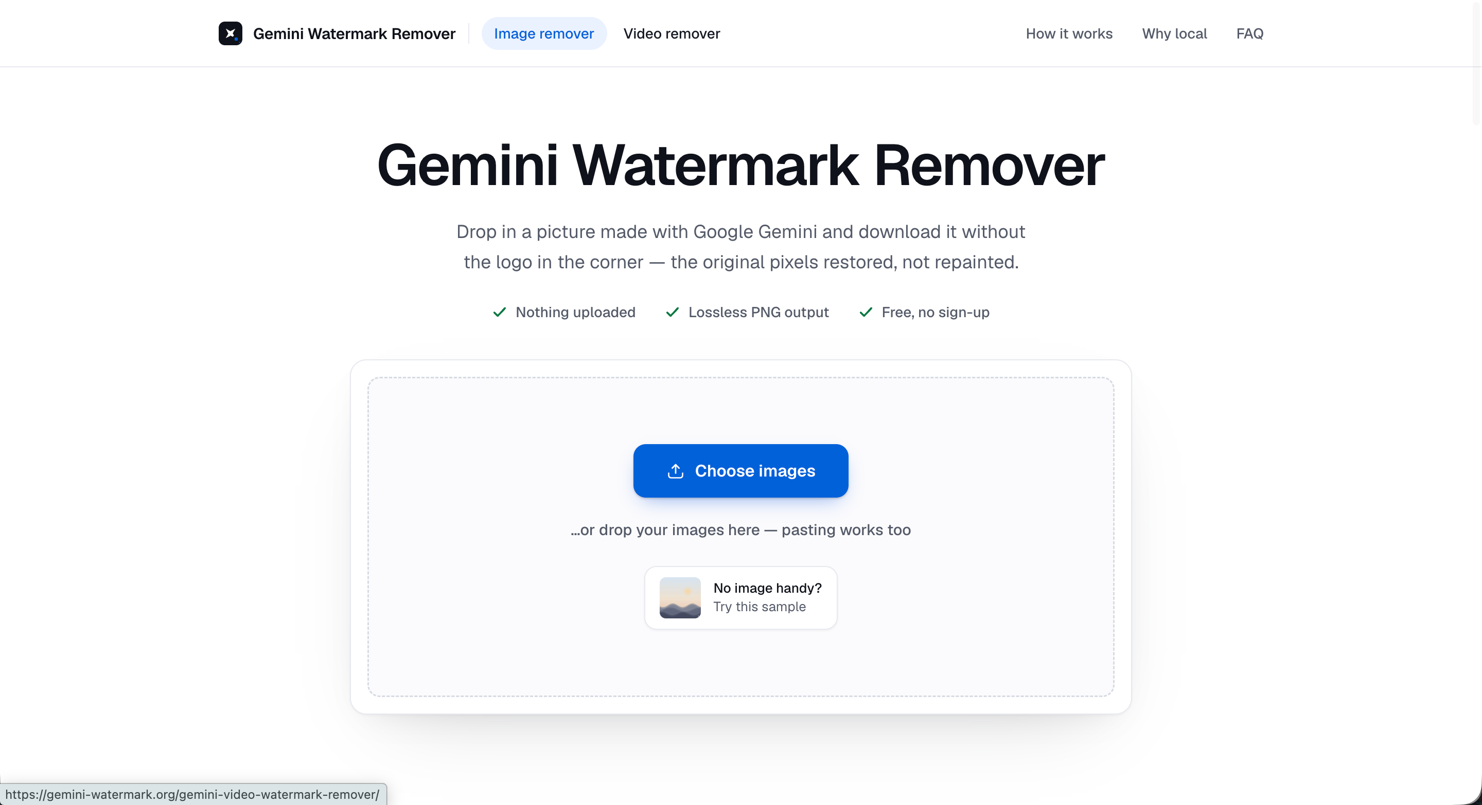 Gemini Watermark Remover screenshot