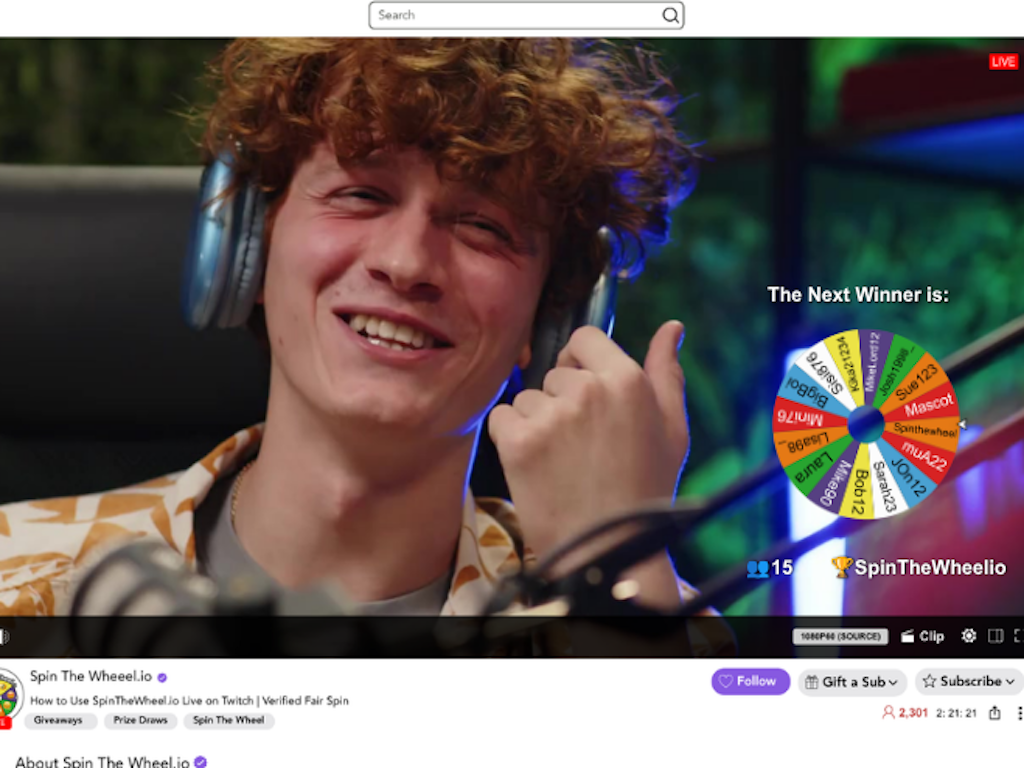 Spin the Wheel screenshot