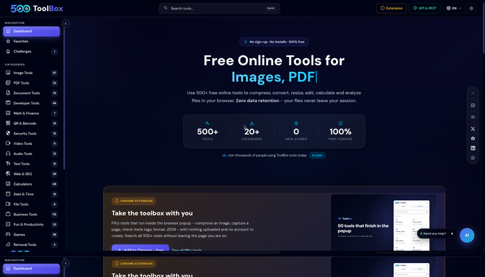 500Toolbox screenshot