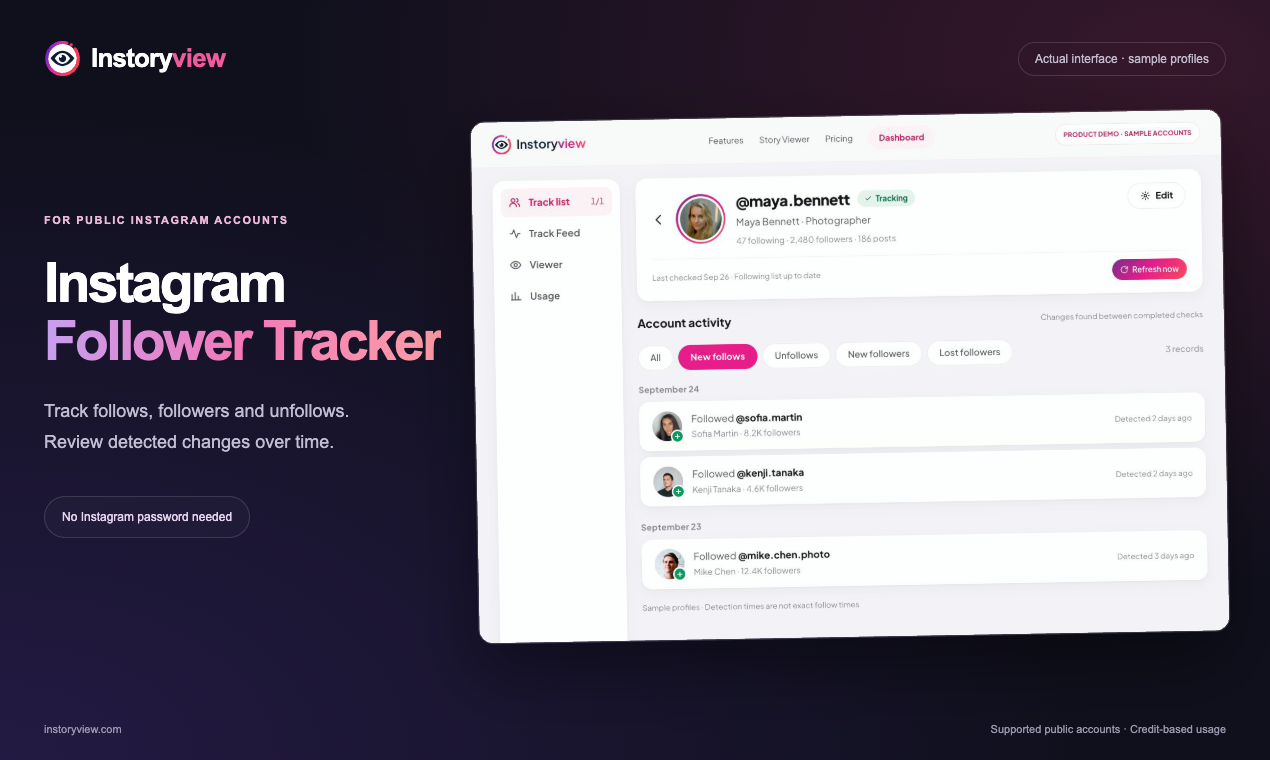 Instoryview screenshot