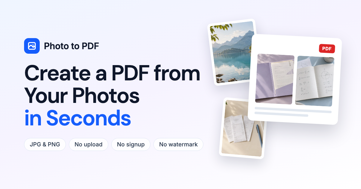 PhotoToPDF screenshot