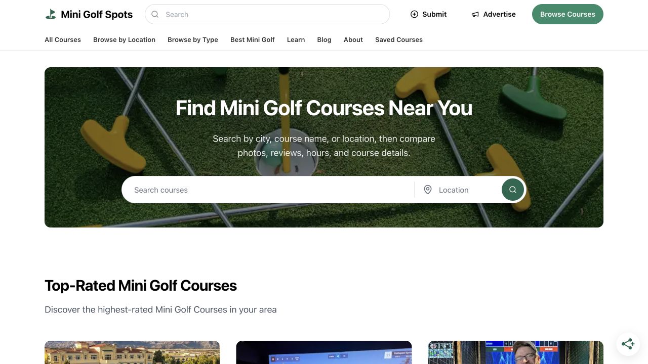 Mini Golf Spots screenshot