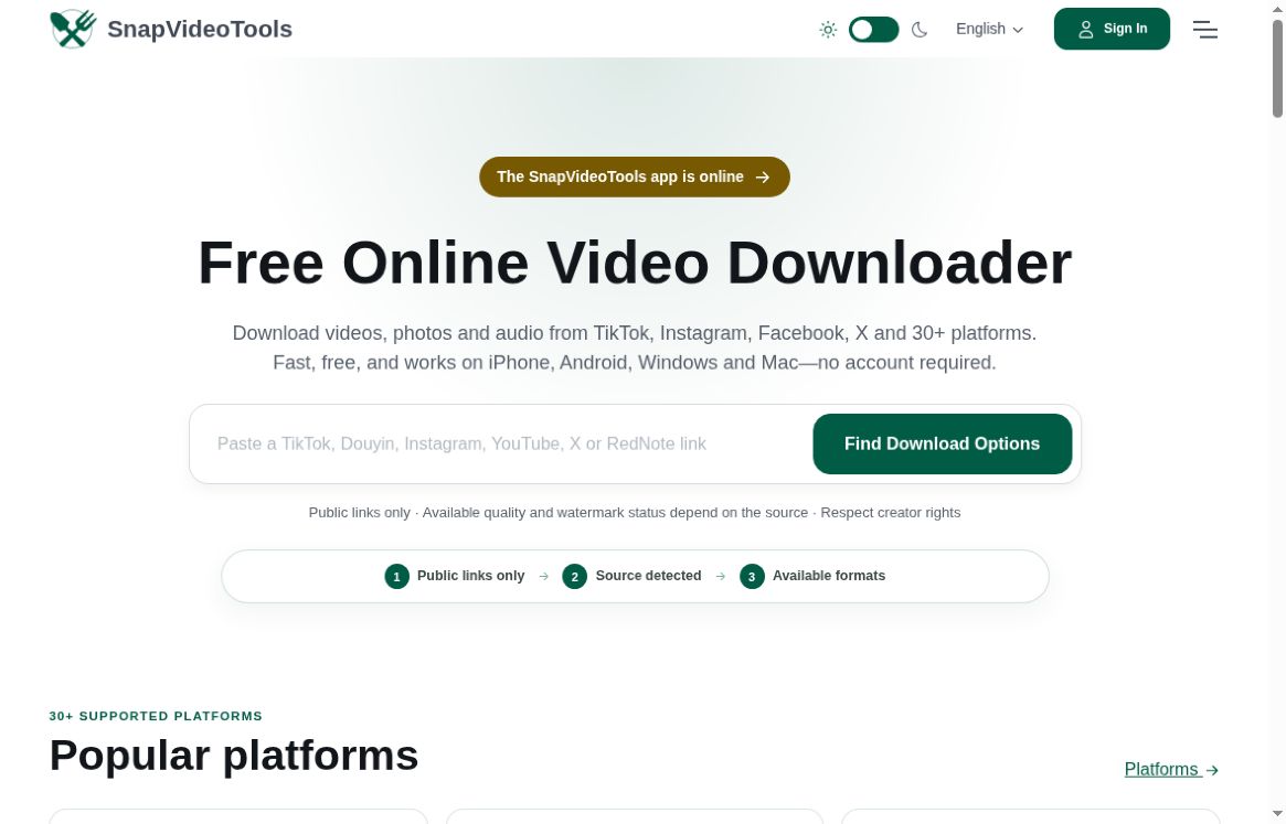 SnapVideoTools screenshot