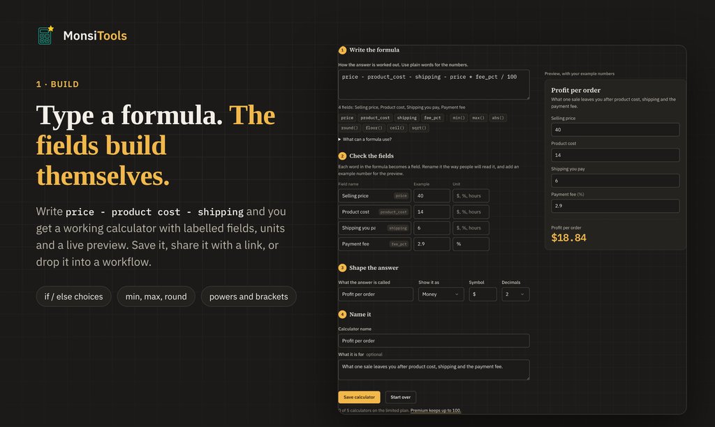 MonsiTools screenshot