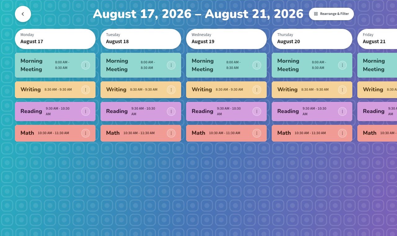 Teacher Planner screenshot