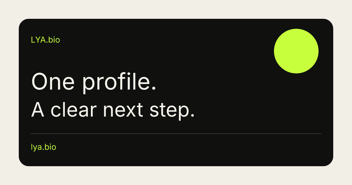 LYA.bio screenshot