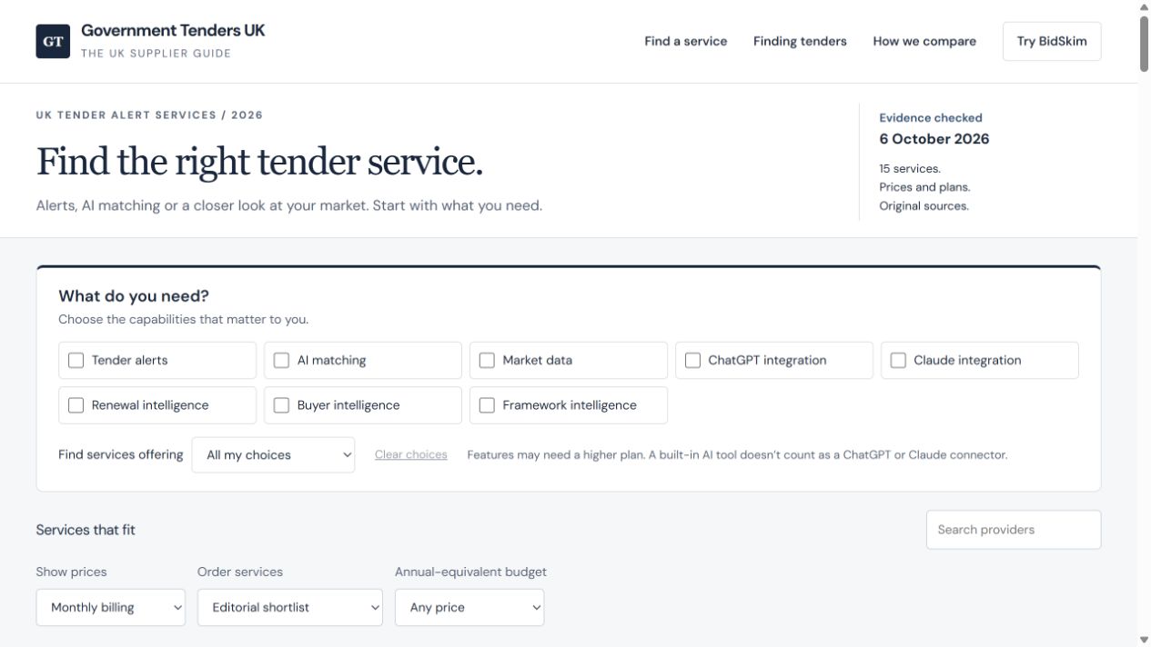Government Tenders UK screenshot