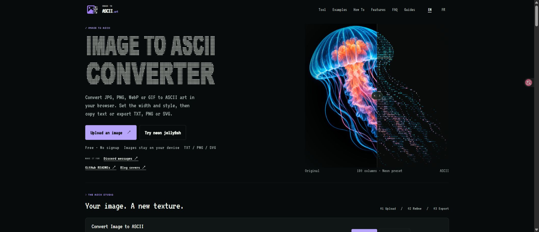 Image to ASCII screenshot