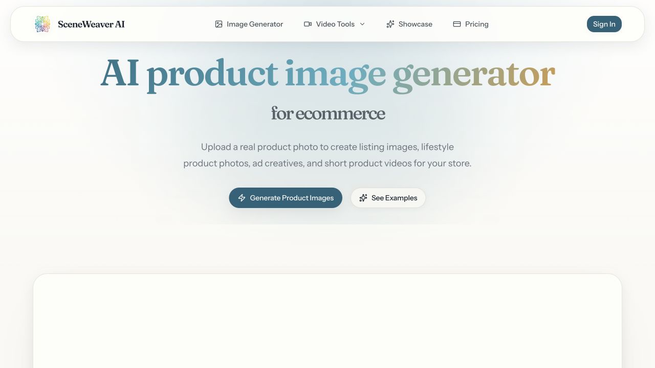 SceneWeaver AI screenshot